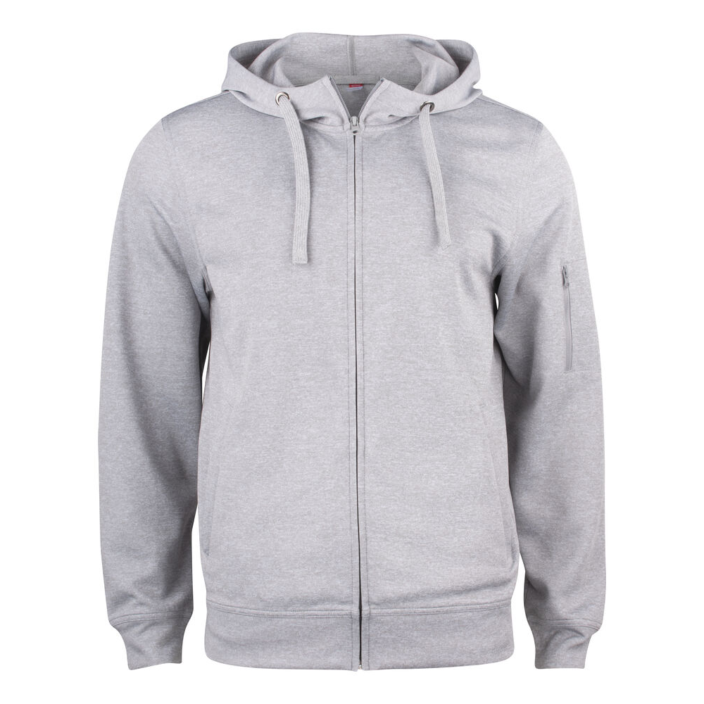 Basic Active Hoody FZ Gråmel