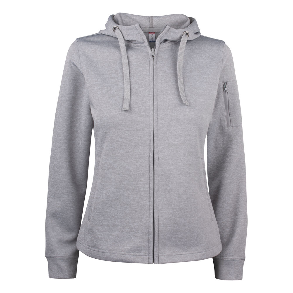 Basic Active Hoody FZ W Gråmel