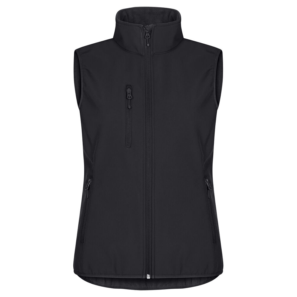 Classic Softshell Vest W Svart