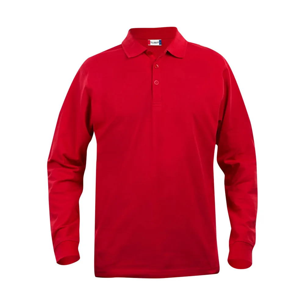 Basic Polo L/S Junior Röd