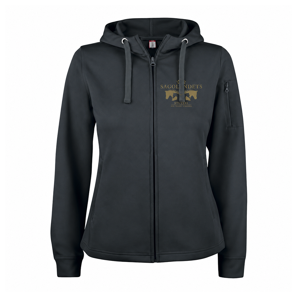 Basic Active Hoody FZ W Svart