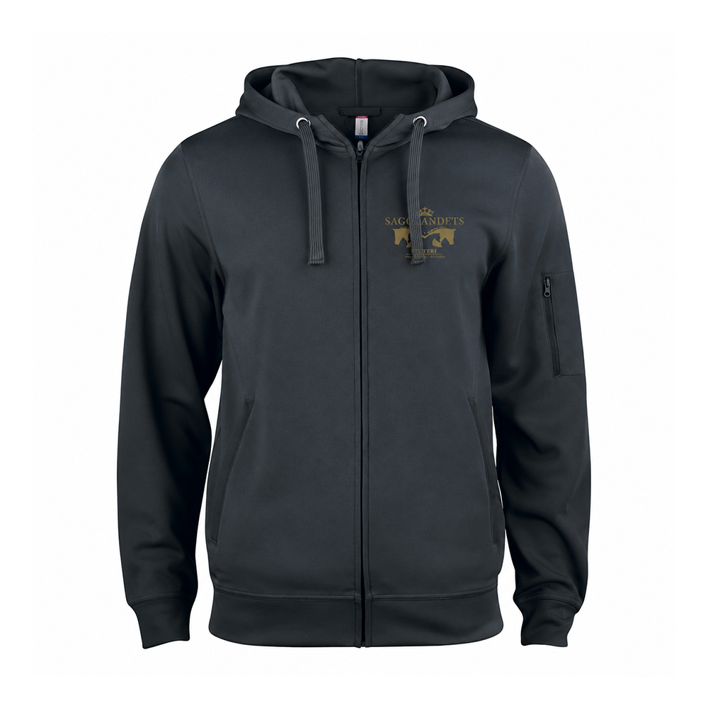Basic Active Hoody FZ Svart