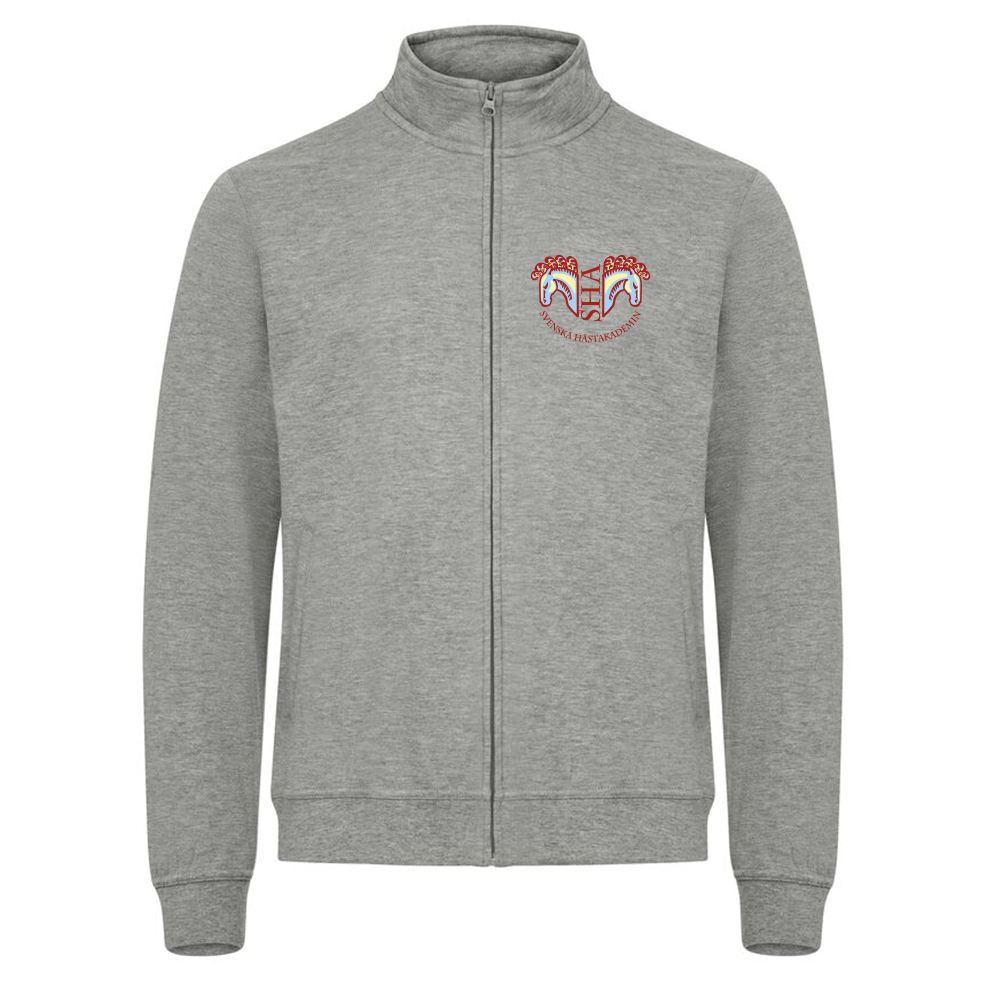 Basic Cardigan Herr Gråmelerad