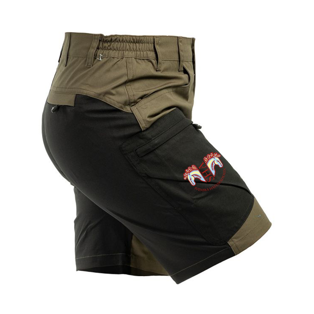 Active Stretch Shorts W Forest Brown