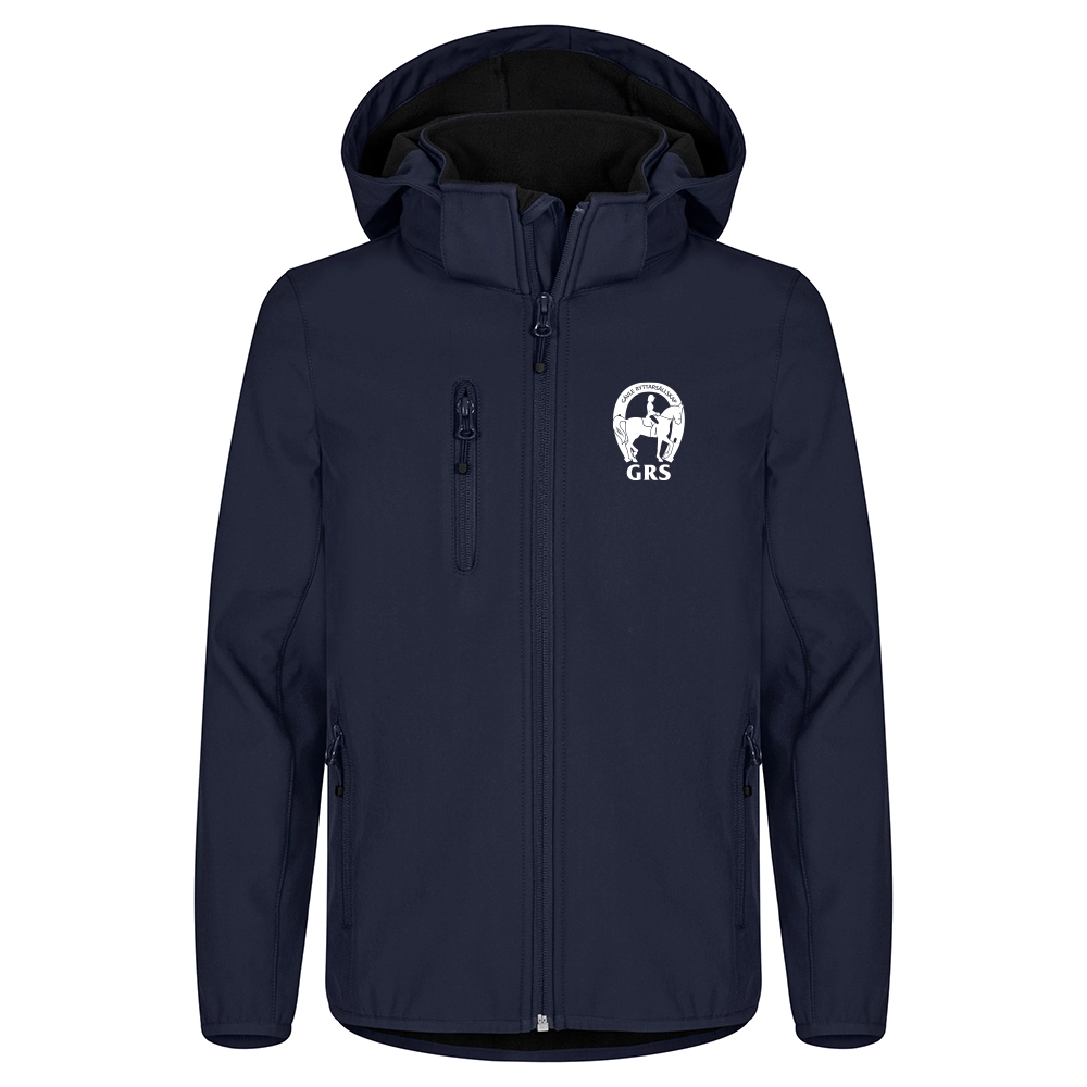 Classic Softshell Jkt Jr Mörk Marin