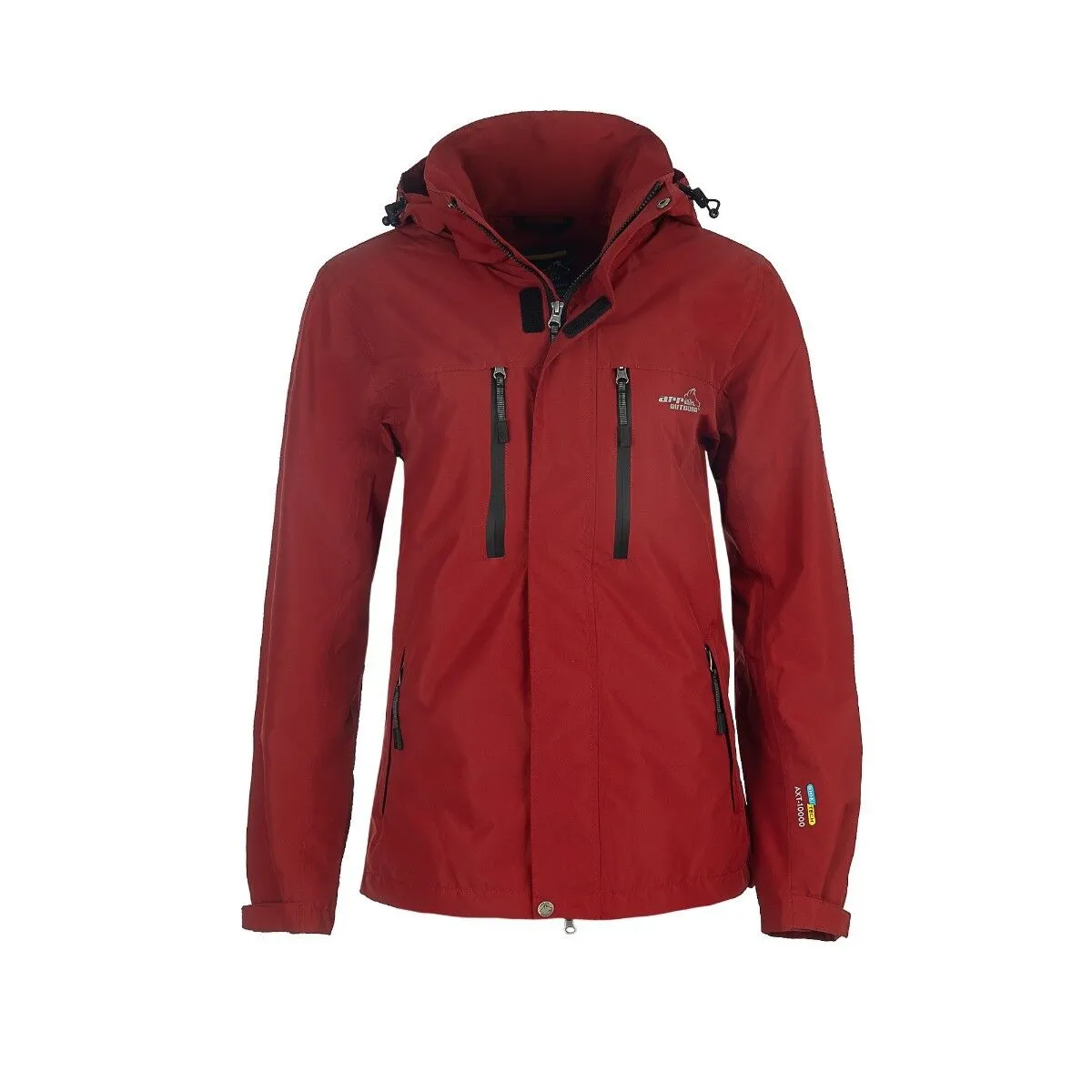 Arrak Rain jacket W, DK Red,