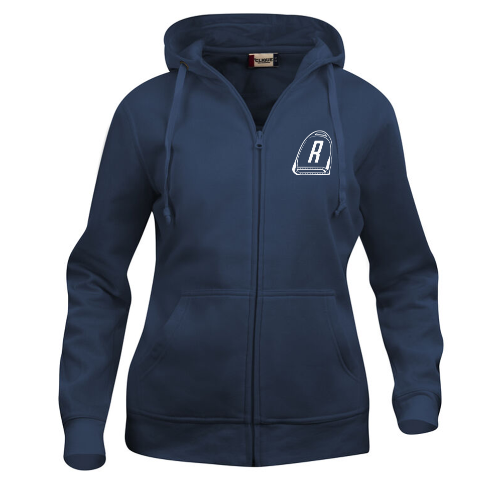 Basic Hoody FZ Dam Mörk Marin