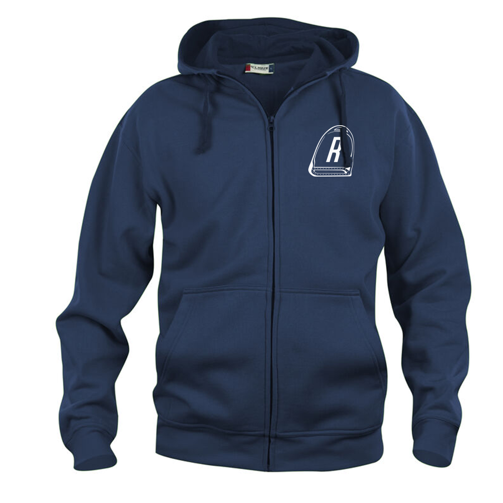 Basic Hoody FZ Herr Mörk Marin