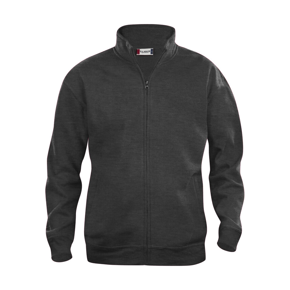 Basic Cardigan Herr Antracit Melerad