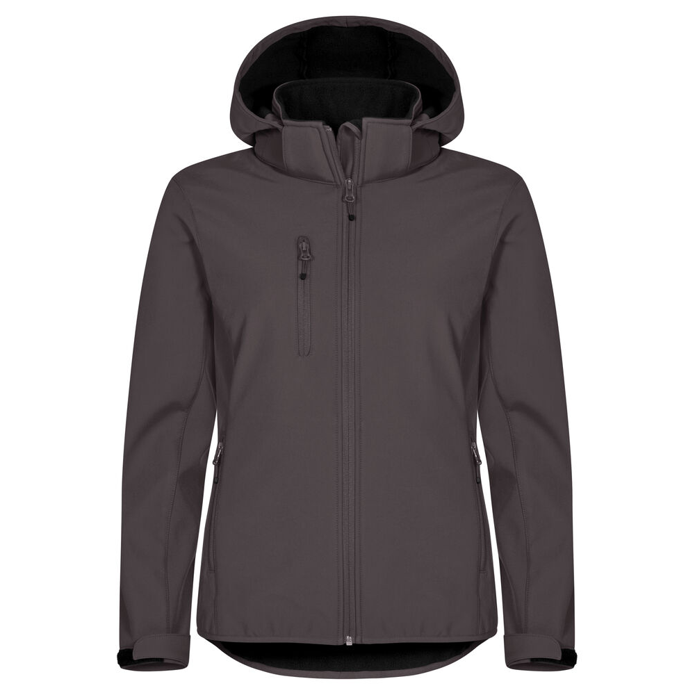 Classic Softshell Hoody W Mörkgrå