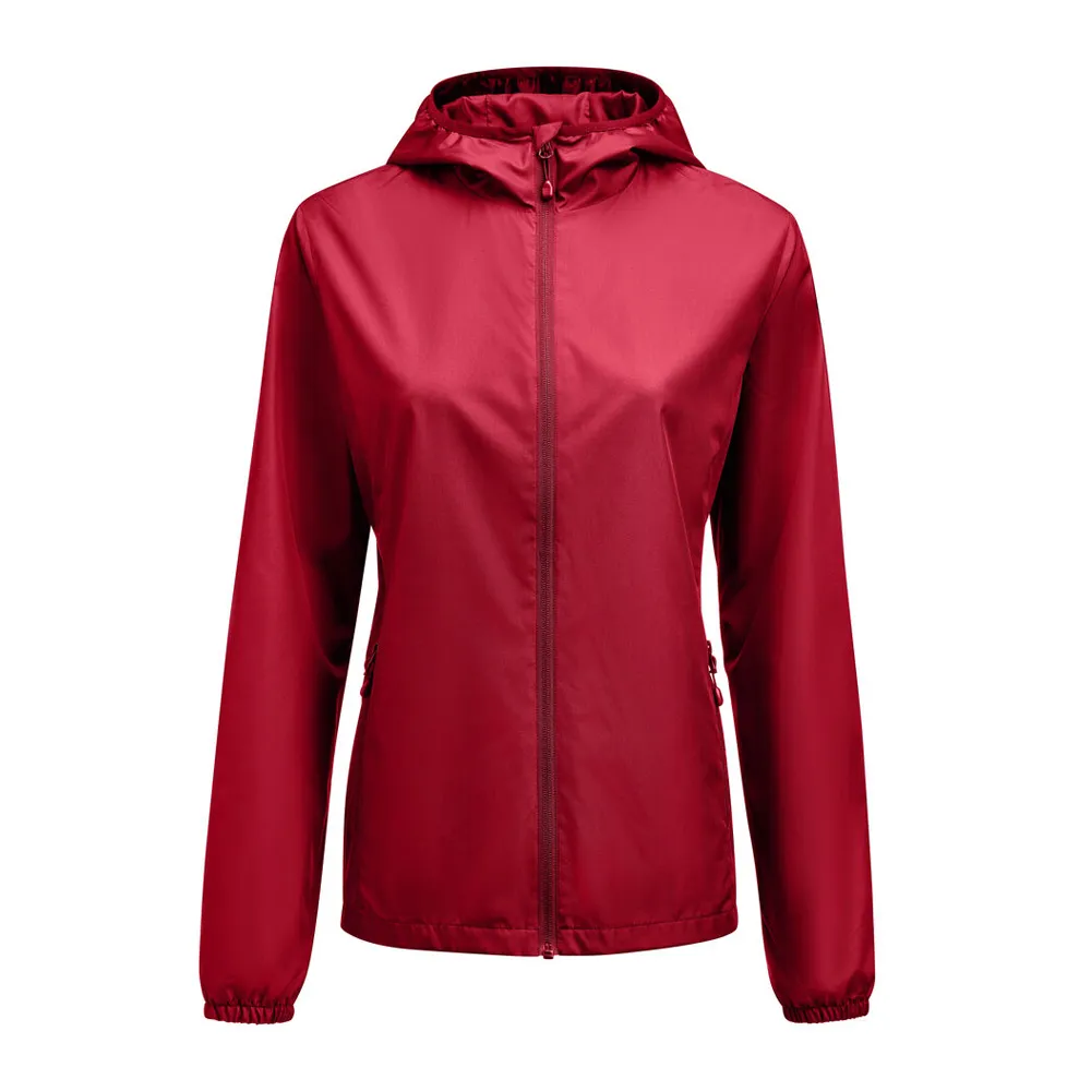 Printer Grab Lady Windbreaker Red