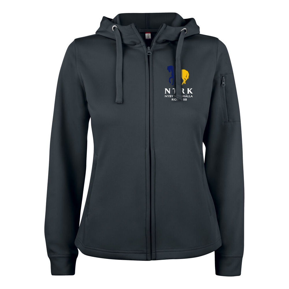 Basic Active Hoody FZ W Svart