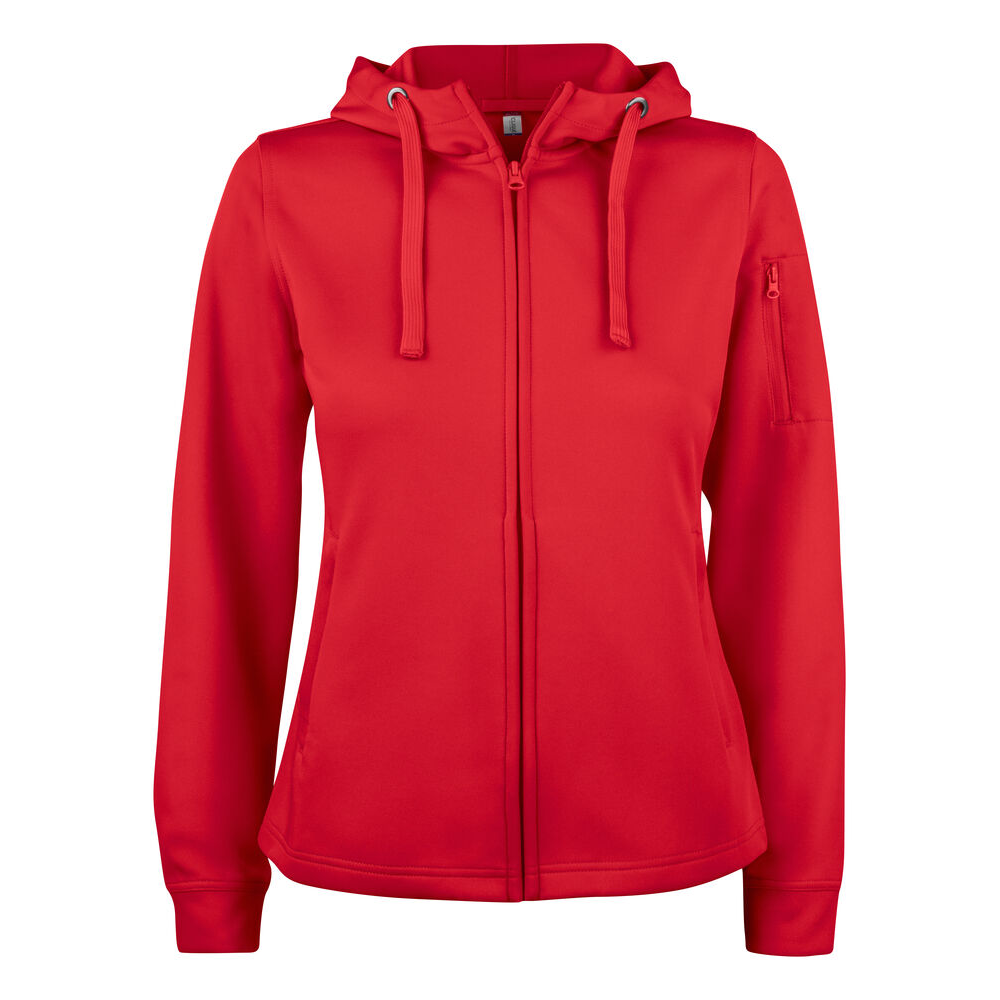 Basic Active Hoody FZ W Röd