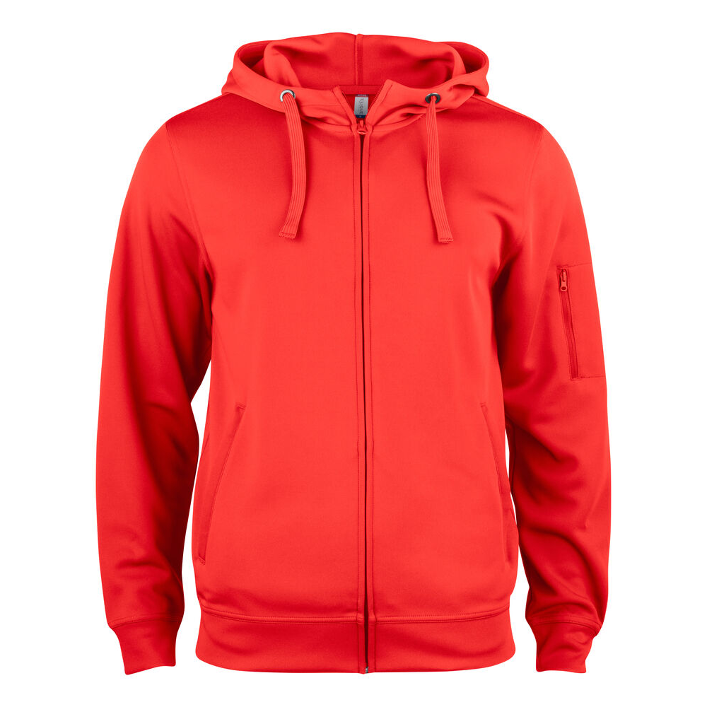 Basic Active Hoody FZ Röd