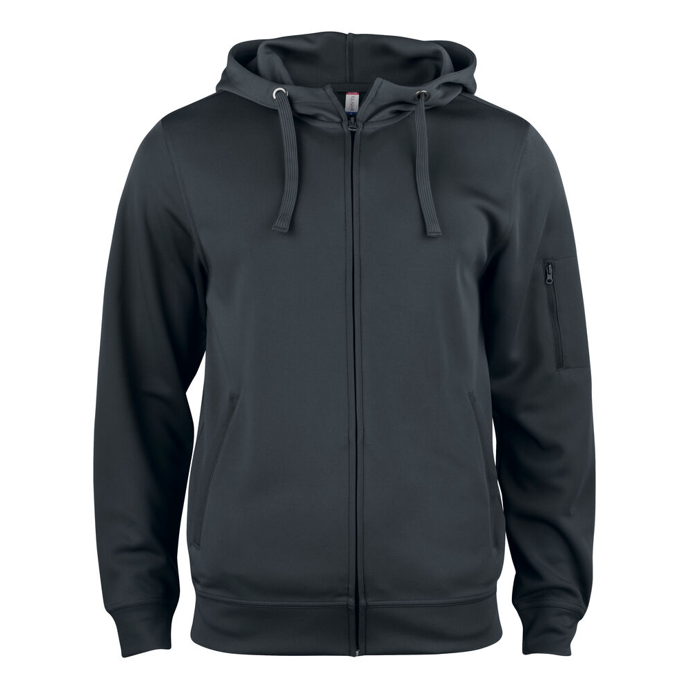 Basic Active Hoody FZ Svart