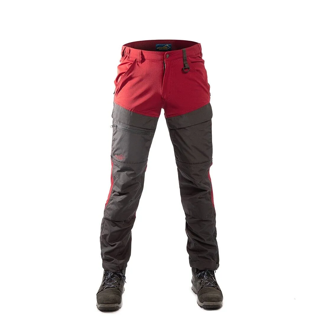 Hybrid Pant M, Dk. red,