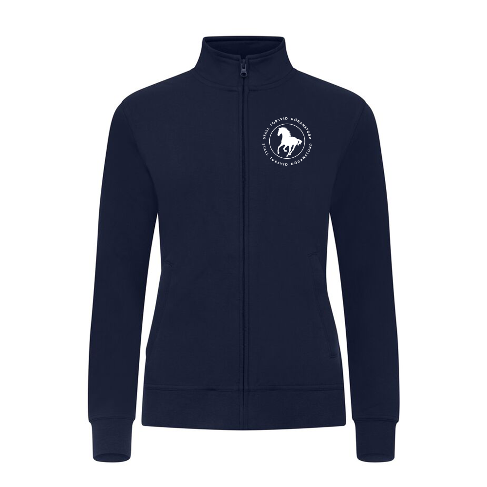 Basic Cardigan Dam Mörk Marin